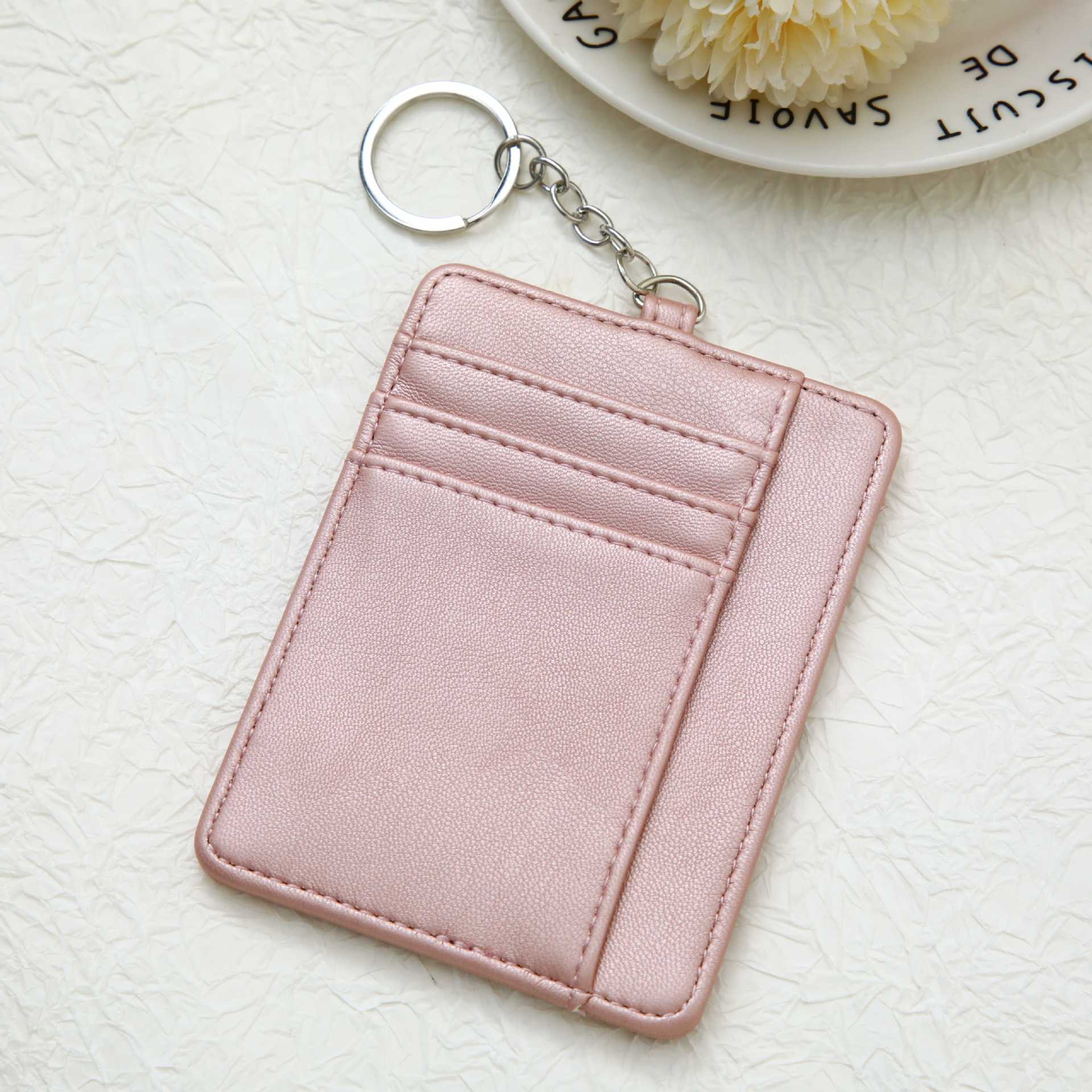 Picture of Cross-border Card Bag Ins Women's Advanced Sense Multi-card Small Bag PU Zipper Wallet Convenient Key Bag Card Case Bag