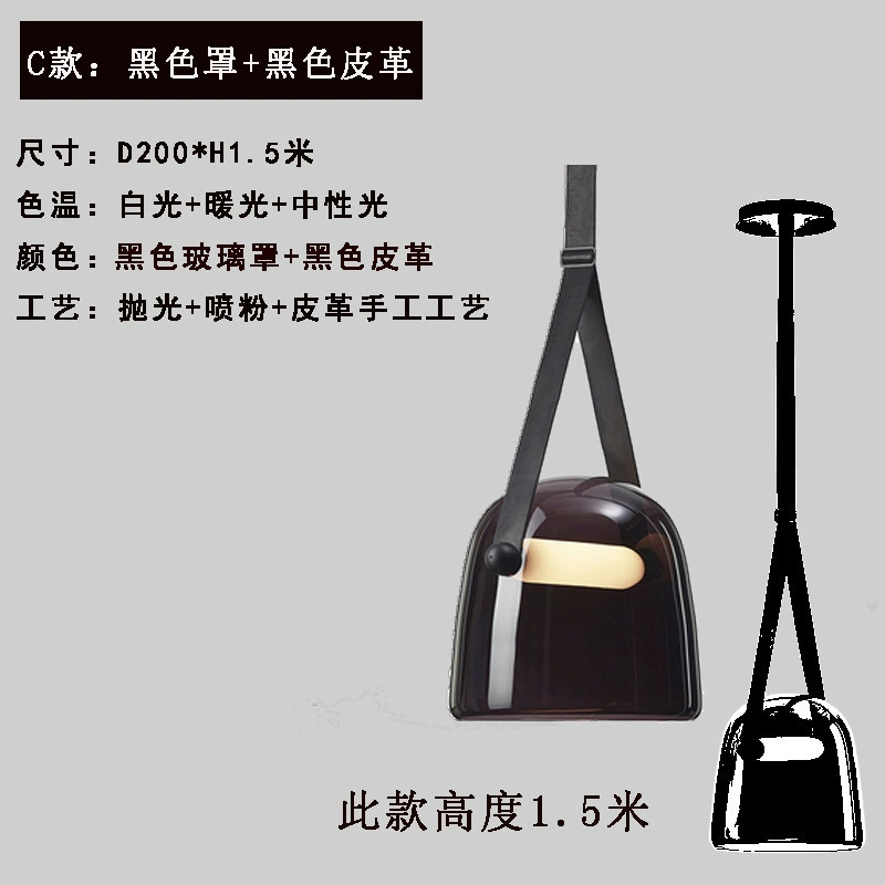 Picture of Nordic Creative Designer Glass Chandelier Advanced Sense Bedroom Restaurant Hotel Homestay Light Luxury Decorative Bar Table Lamp