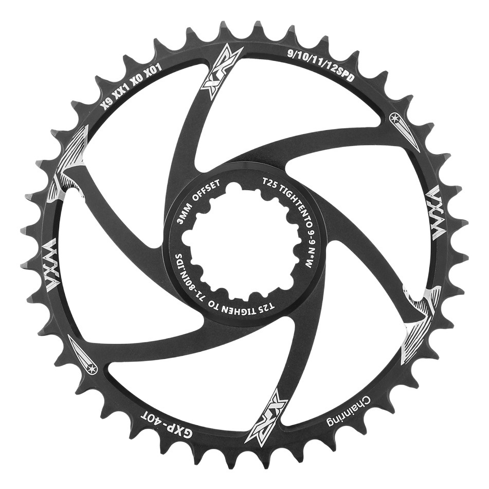VXM Mountain Bike GXP Positive and Negative Teeth Teeth Quick Direct Mounting 32T40T Single Disc Offset 3mm Sprocket