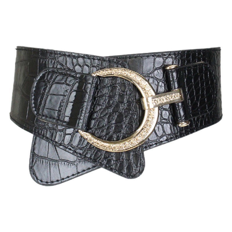 Europe and the United States cross-border wholesale fashion ladies decorative personality belt punk style outside elastic wide waist women's in stock
