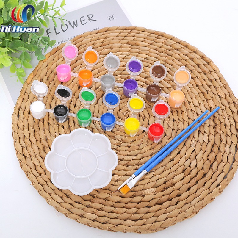 Picture of Children's Waterproof Acrylic Pigment Strip Kindergarten DIY Fine Arts Graffiti Gypsum Pigment Kite Painting Pigment
