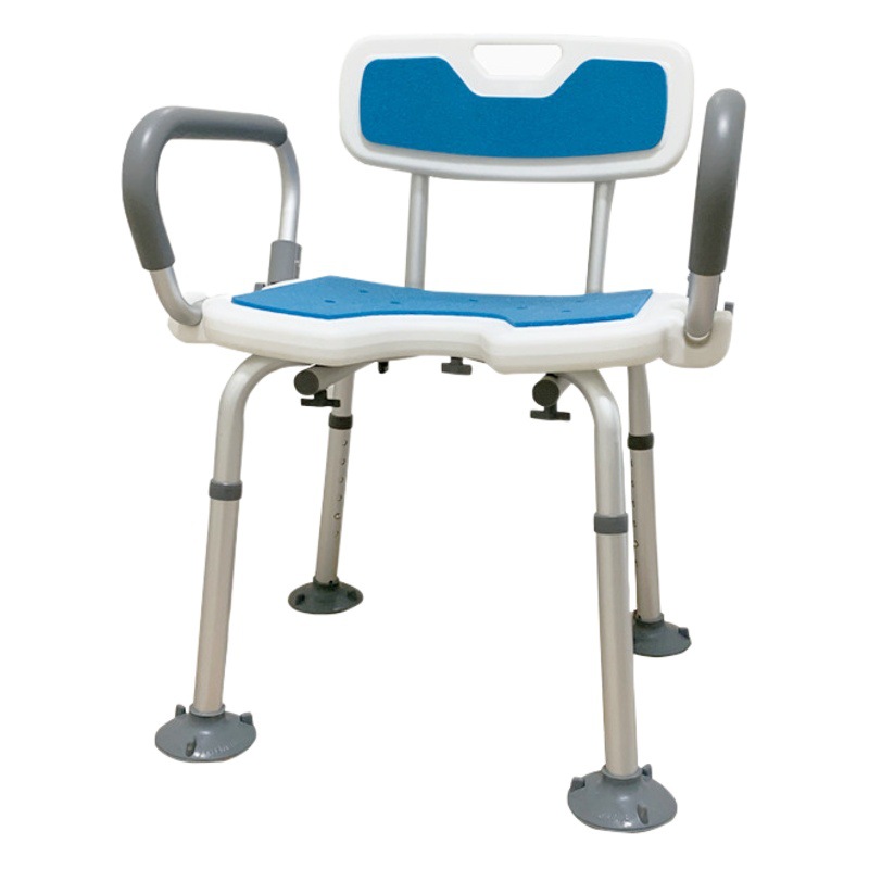 Flip-up armrest shower chair for the elderly elderly chair bathroom bath chair non-slip safety universal shower seat