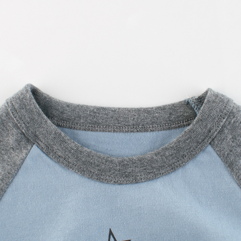 Picture of 27Kids Kidsren's Clothing Autum New Product 2025 K-Style Boys' Bottoming Shirt Kidsren's Long-Sleeved T-Shirt Kids Clothes