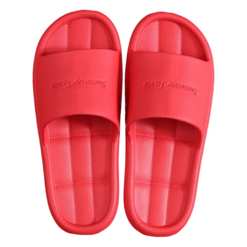 2024 New Home Sandals and Slippers Women's Summer Indoor Bathroom Bath Non-slip Slippers Men's Summer Soft Bottom Slippers Wholesale
