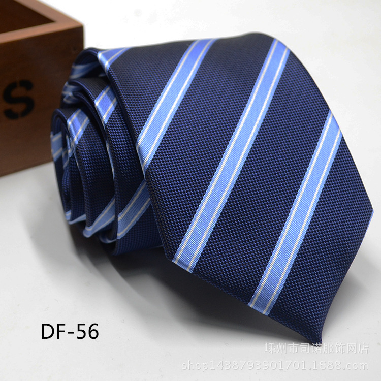 Picture of Tie business formal men's tie polyester yarn Arrow 8cm business tie