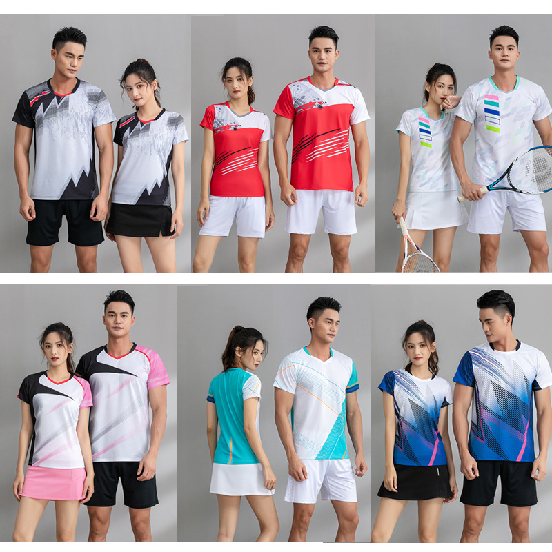 Jingyue Badminton Clothing for Men and Women Tennis Sports Quick-Drying Tops 1255 1256 1257 1258 1260 1