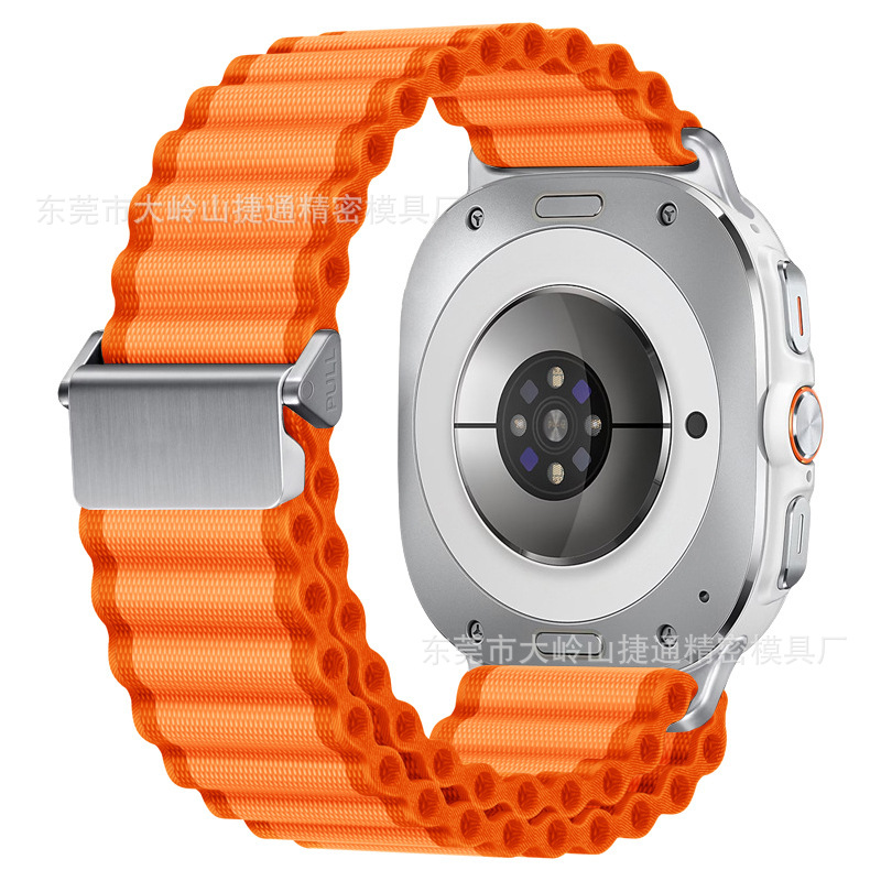 Picture of Suitable for Samsung Watch7/8Ultra Watch Strap Galaxy 47mm Wide Corrugated Sports Off-Road Nylon Strap
