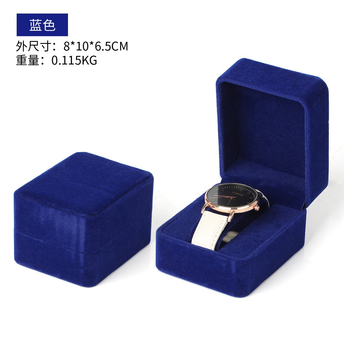 Picture of Lychee pattern business watch box advanced gift box Green watch box advanced watch packaging box Watch storage box