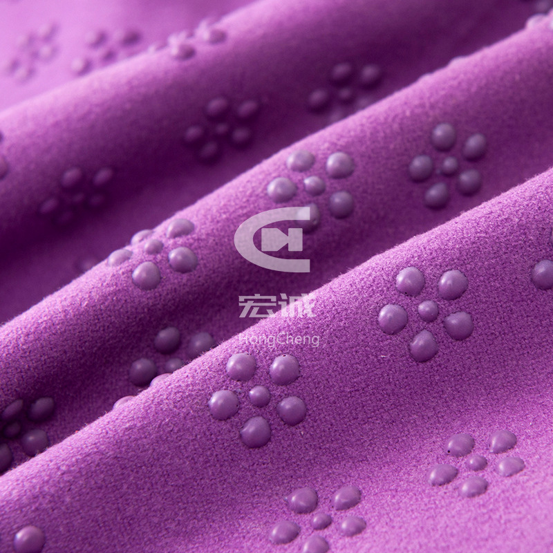 Picture of Non-slip cloth wholesale manufacturers sofa non-slip cloth silicone drip plastic cloth purple printing yoga mat silicone non-slip fabric