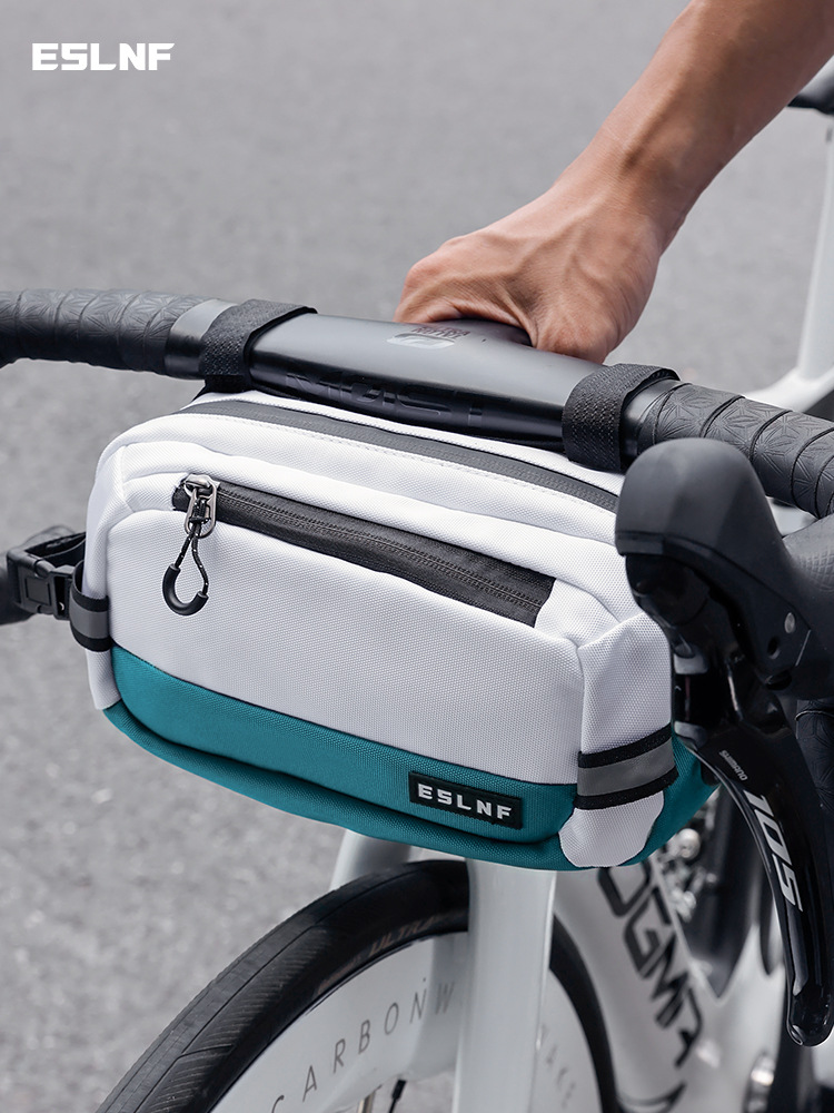 Eslnf Bicycle Handlebar Front Bag Road Bike Cycling Bag Water-Repellent Front Bag Large Capacity Front Storage Bag