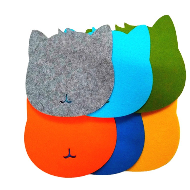 Picture of Ebay supplies felt mouse pad new logo advertising solid color table pad computer handmade notebook
