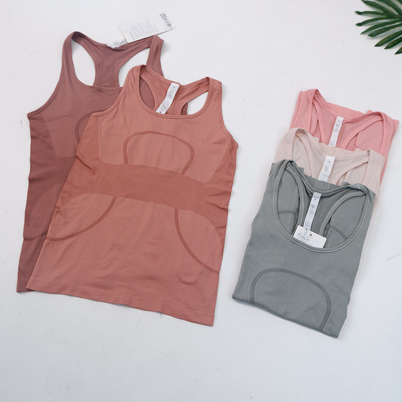 Summer New Yoga Breathable Quick-drying Knitted Vest Women's Pure Cotton Skin-friendly Sleeveless Sweat-absorbent Lightweight Comfortable Top