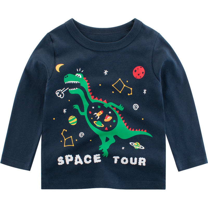 Picture of Fashion children's clothing Autumn New 2024 Korean style Boys' long-sleeved T-shirt wholesale children's clothing baby bottoming shirt ins