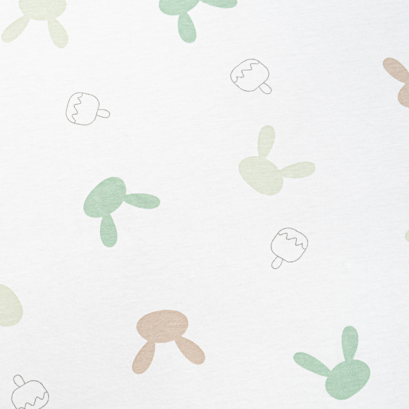 Picture of Bamboo Cotton Jacquard Printed Fabric Baby Summer Anti-Mosquito Jumpsuit Bamboo Fiber Fabric 70 Bamboo 30 Cotton Jersey