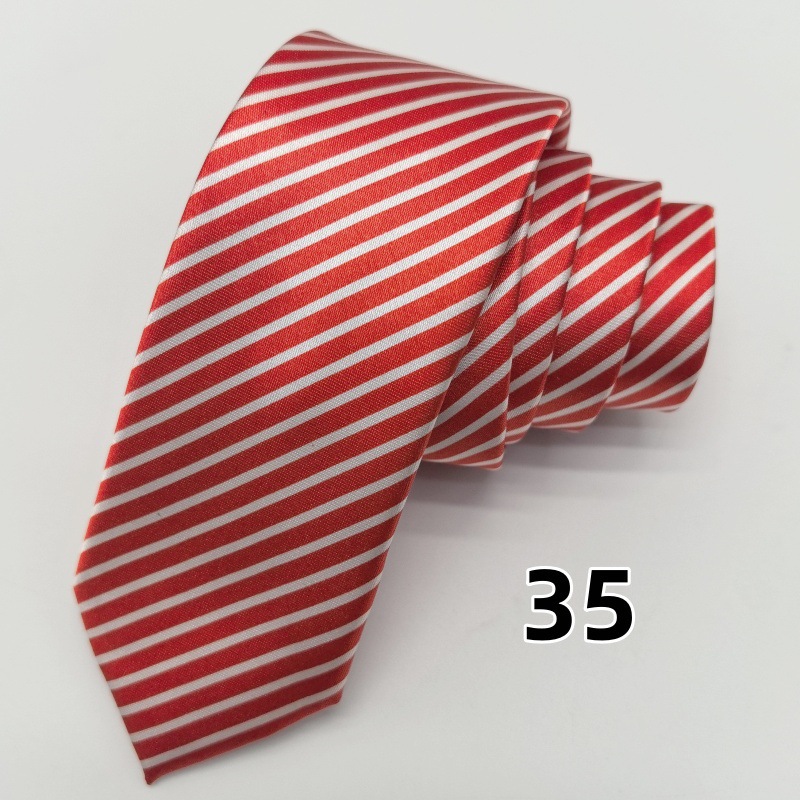 Picture of Ultra-narrow 5cm printed tie leopard print hand-tied unisex casual tie