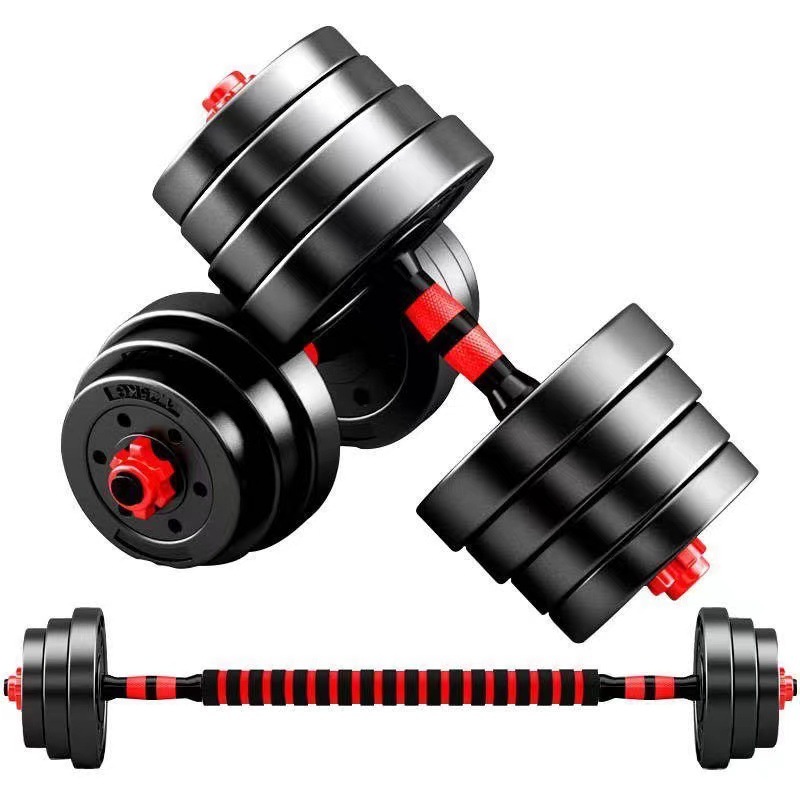 Dumbbell men's household barbell adjustable disassembly coated kettlebell sports exercise fitness equipment set 40kg set