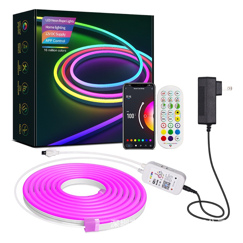 Cross-border hot-selling DIY colorful LED neon light graffiti WiFi Bluetooth light neon light