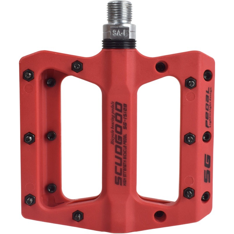 Mountain bike bicycle pedal bicycle nylon fiber bearing pedal dead flying Peilin non-slip Big Foot Y pedal board