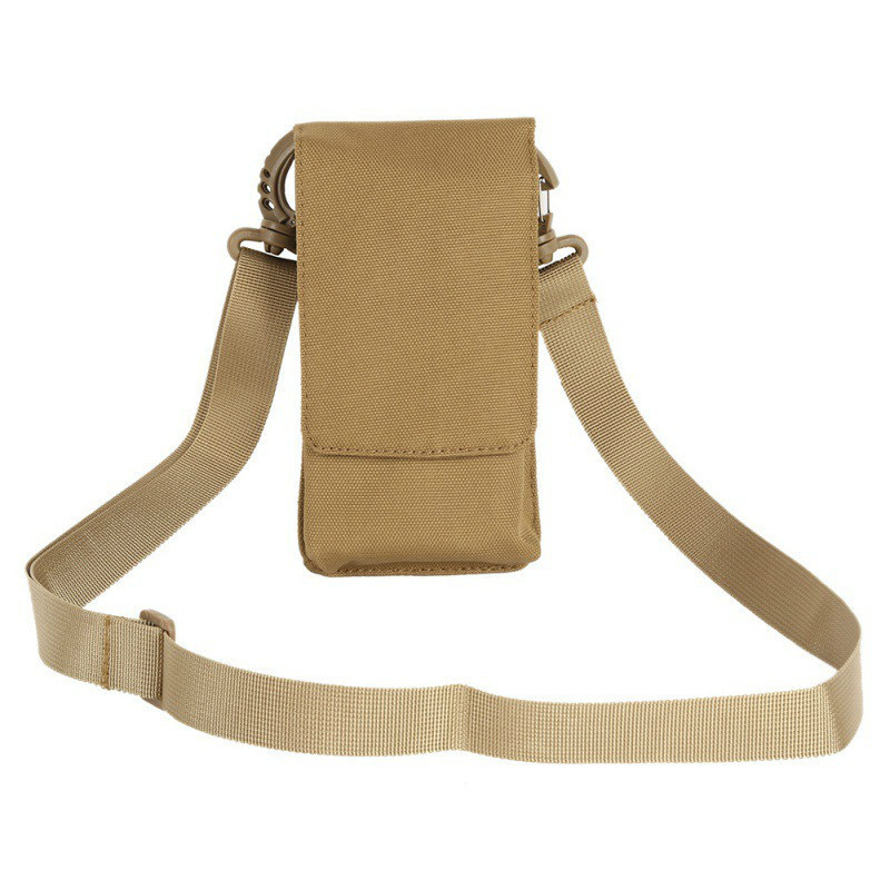 Picture of Dual-Machine 6-inch large screen mobile phone bag multi-function accessory waist bag hanging bag outdoor leisure sports messenger bag