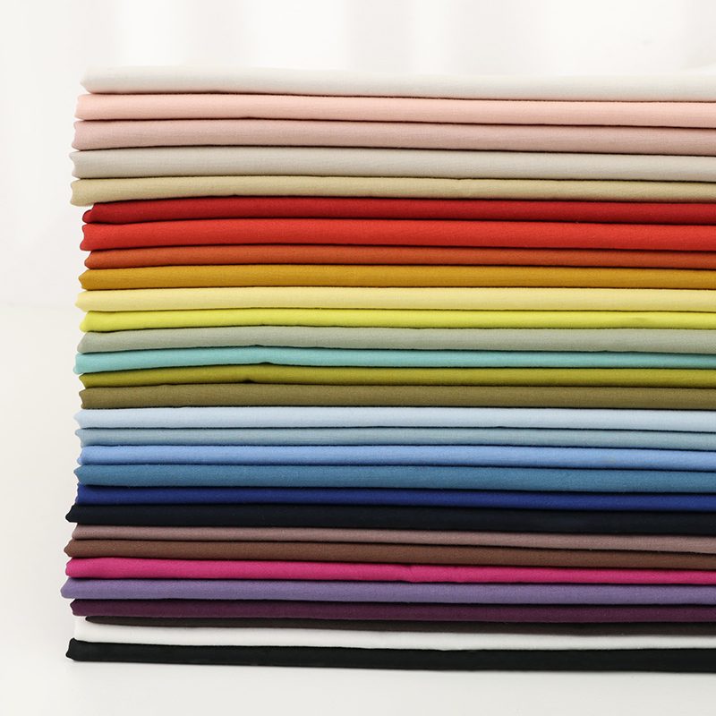Imported from Japan, Kiyohara 40-count cotton fabric, solid color, 30-color handmade bag skirt, breathable and soft clothing fabric