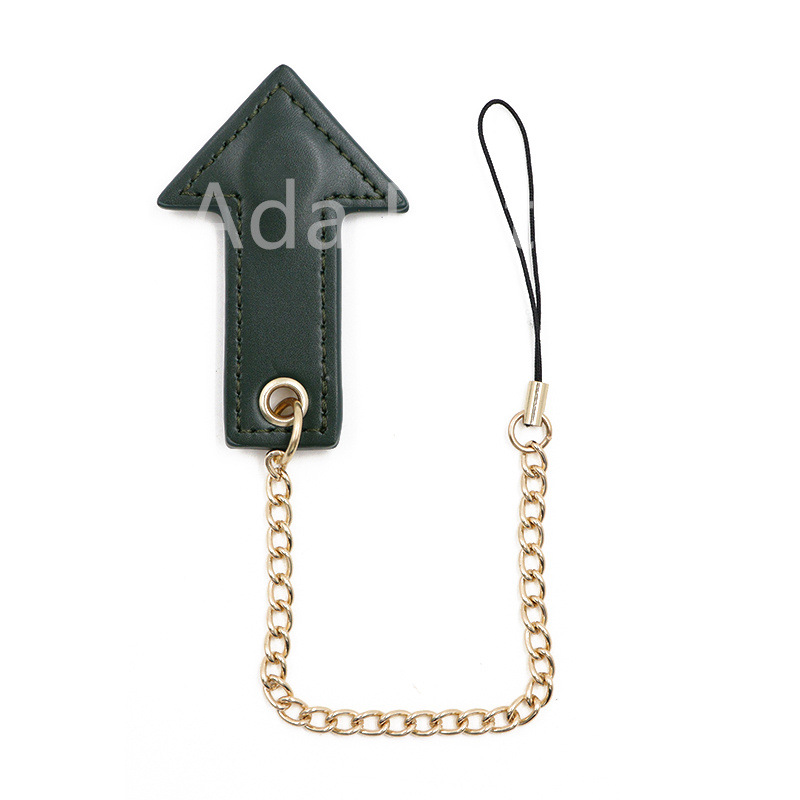 Picture of Golf ball nail mark Arrow direction marker ball seat leather cover golf ball nail anti-lost magnetic lanyard key chain