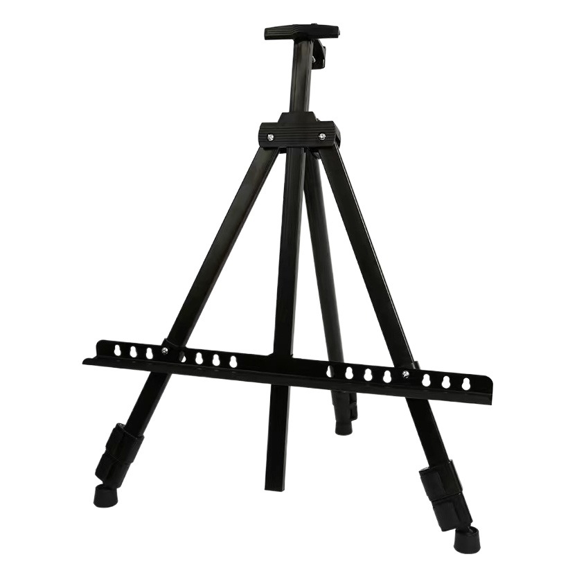 Factory Wholesale Metal Easel Multifunctional Hand-Cranked Display Stand for Art Students, Portable Lightweight Folding Easel
