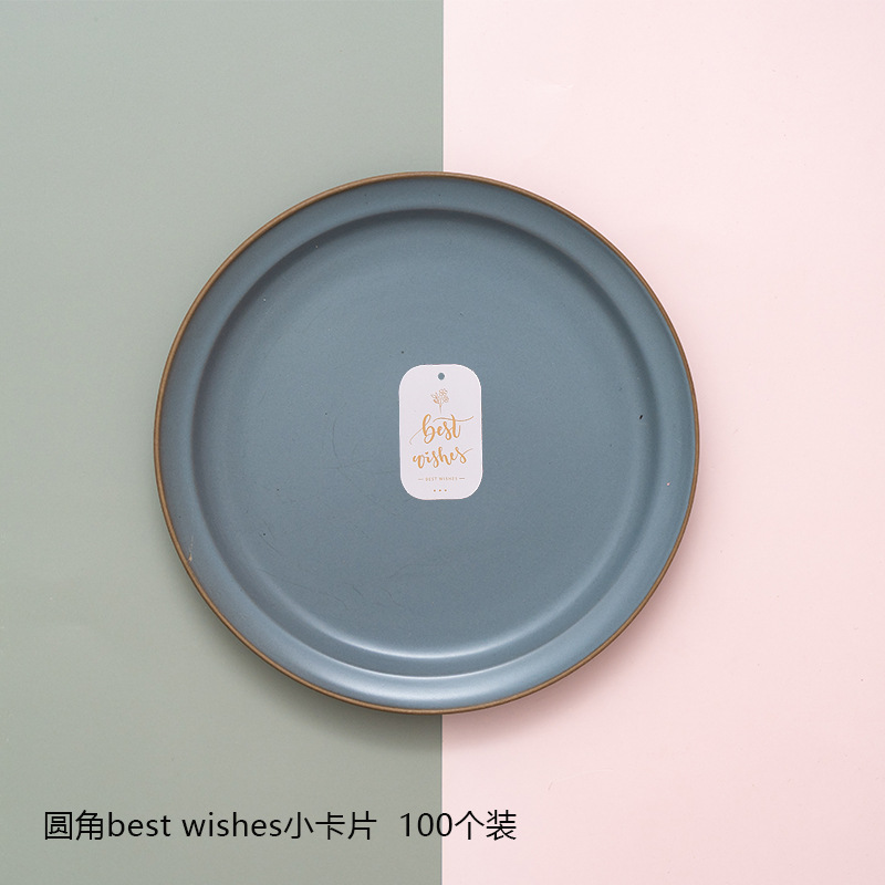 Picture of New creative European-style high-end ins card greeting card mini bronzing English Christmas thank you card in stock wholesale