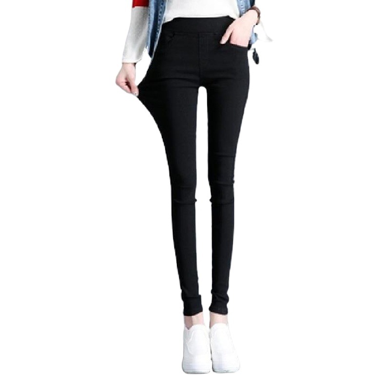 Wholesale [front and back four bags] spring and autumn wear bottoming pants feet women's tight pencil a generation of hair