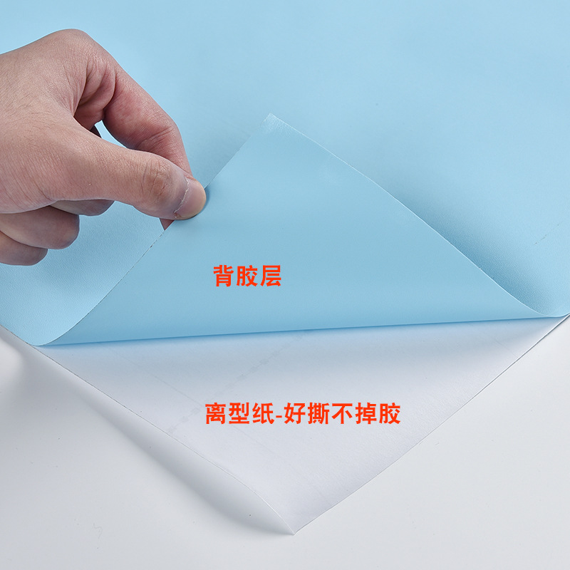 Picture of Wholesale self-adhesive linen wallpaper solid color gray waterproof wallpaper bedroom living room background wall decoration renovation stickers