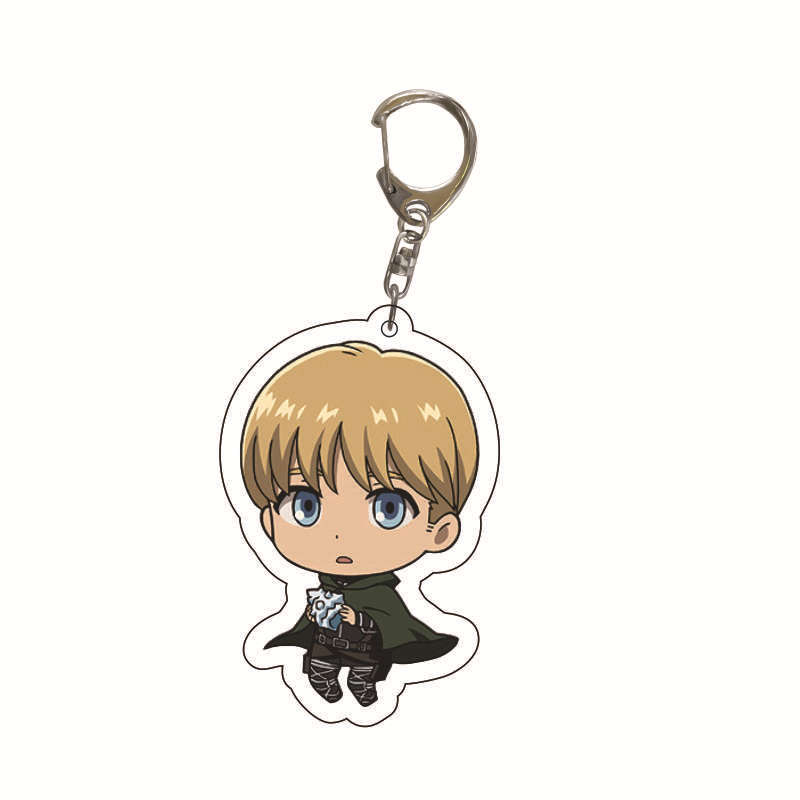Picture of Attack on Titan Peripheral Pendant Comic Alan Will Soldier Double-Sided Acrylic Keychain School Bag Cross-Border