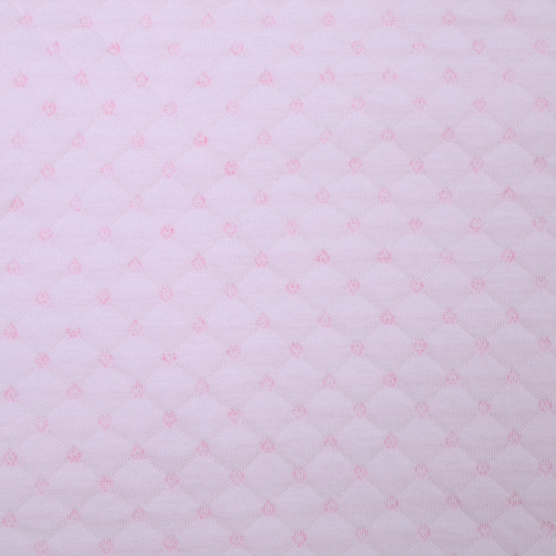 Picture of Shu cotton jacquard air layer two-sided cotton silk air layer baby sleeping bag crawling tire cap three-layer cotton fabric