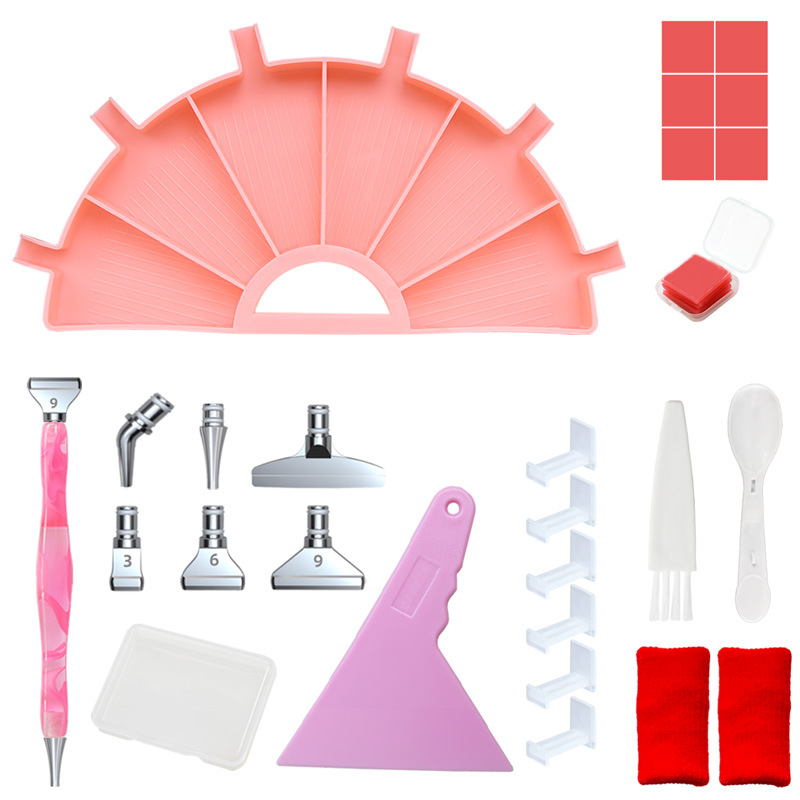 Picture of Diamond painting new multi-function drill plate DIY point drill pen Diamond storage tray diamond embroidery screen drill plate tool