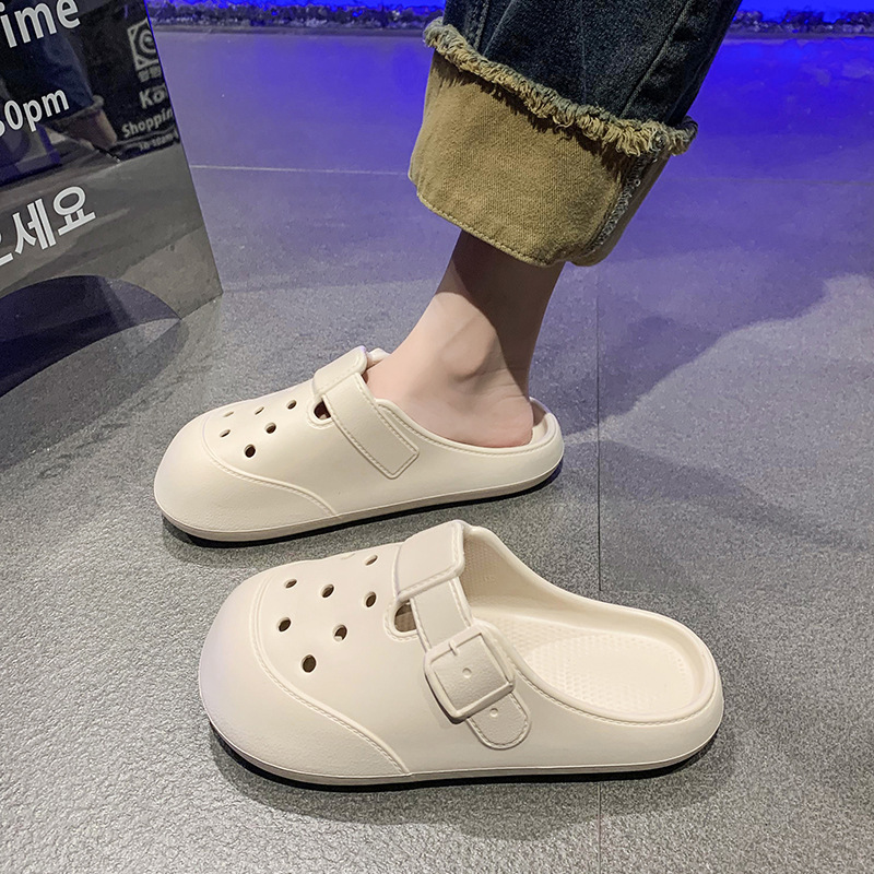 Cave Shoes Women's Summer Outfit 2024 New Indoor Home Non-Slip Deodorant Beach Shoes Women's Summer Sandals