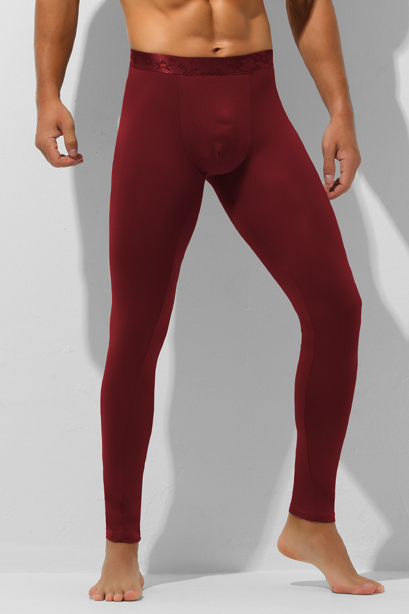 Picture of Men's Bullet Separate Autumn Pants Single Piece Leggings Underpants Antibacterial Inner Crotch Warm Pants Men's Thin Line Pants Underpants