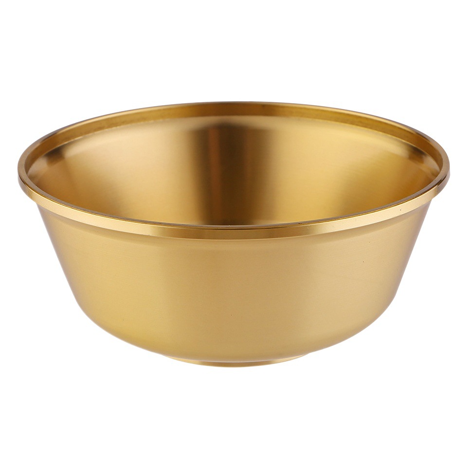 Brass Bowls, Chopsticks and Spoons Three-Piece Set Household Tableware Ornaments Chinese Style Home Decoration Metal Crafts Set Wholesale