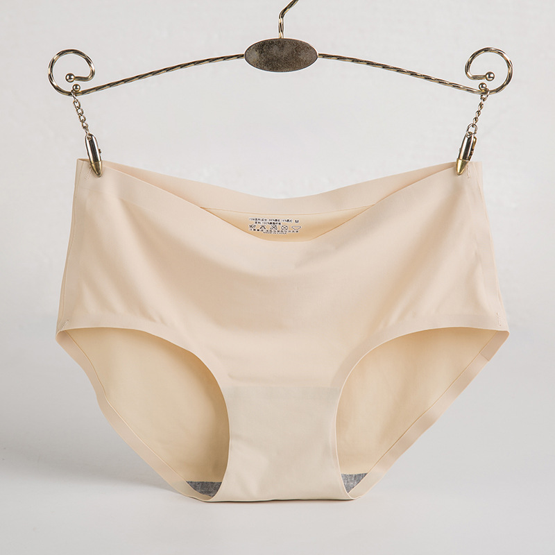 Picture of Women's Ice Silk Underwear Seamless Underwear One-Piece Underwear Breathable Mid-Waist Sexy Women's Underwear Briefs 810