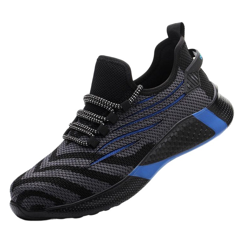 Cross-border Men's Shoes Summer Smash-resistant and Stab-resistant Work Shoes Functional Shoes Korean-style Trendy Flying Woven Breathable All-match Mountaineering Shoes for Women