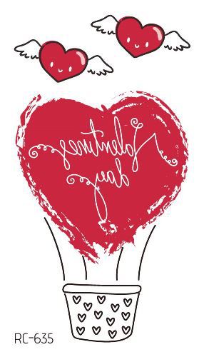 Picture of Ricklon Cross-border Waterproof Valentine's Day Tattoo Sticker Couple Confession Small Fresh Tattoo Sticker Wholesale Tattoo