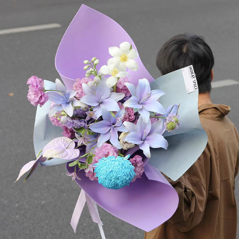 Internet Celebrity Bouquet Bubble Cotton Shape Paper High-End Wrapping Paper Colorfulful Sponge Paper Handmade DIY Material Flower Wrapping Paper