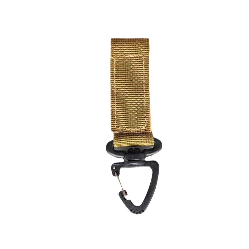 Picture of Outdoor Tactical 360-degree rotating triangle buckle multifunctional carabiner D-type hanging ring keychain
