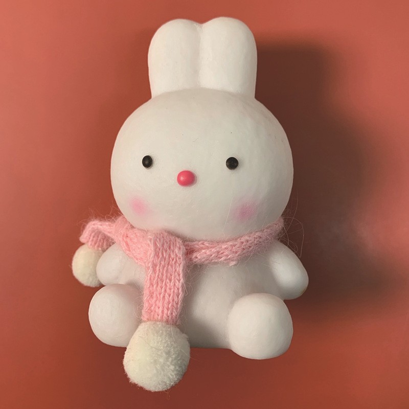 Picture of Cute led night light unplugged bedroom girl heart creative cartoon rabbit ornaments bedroom bedside lamp night market