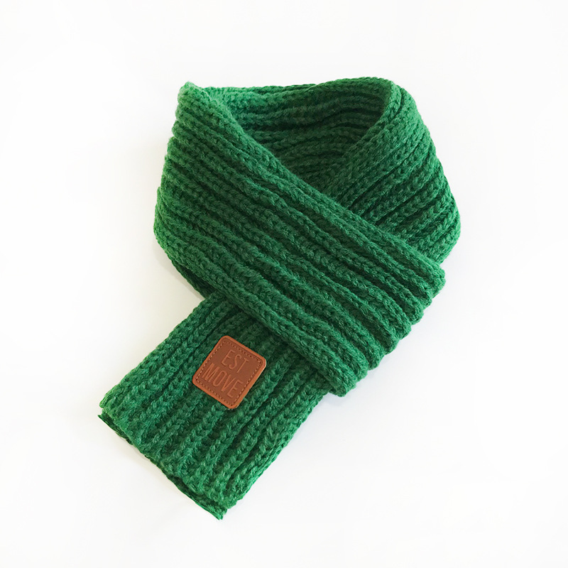 Picture of 6 Korean Style New Knitted Scarf Men's and Women's Cute Fashion Solid Color Simple Autumn and Winter Baby's Warm Scarf
