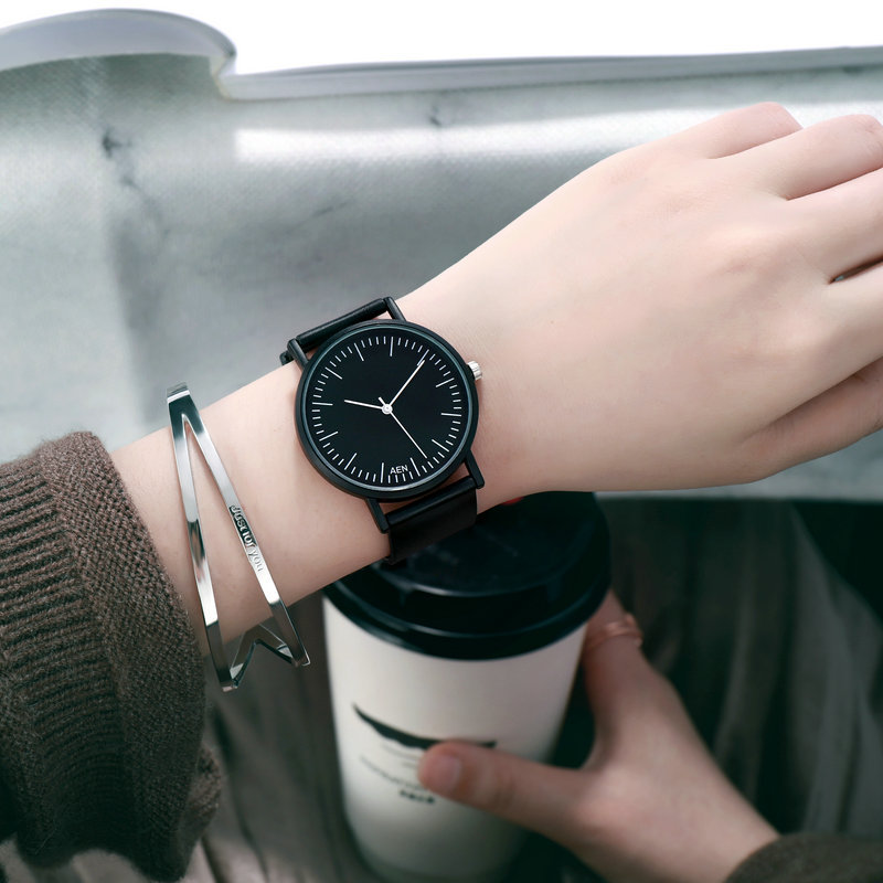 Picture of Popular Style Watch Female Student Korean Style Simple Fashionable Sports Casual Men's Atmospheric Retro College Style Couple's Watch