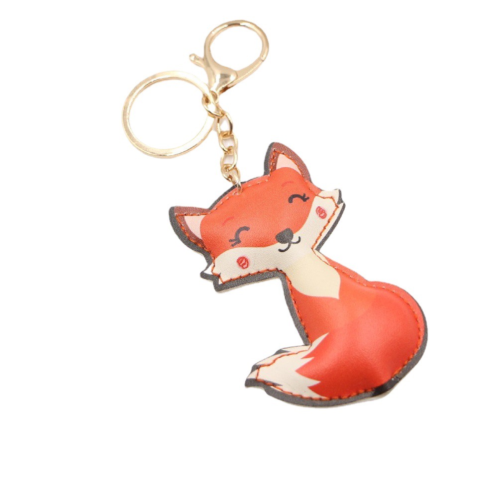 Europe and the United States cross-border Amazon Hot Fox shape cartoon bag accessories small pendant key chain wholesale order