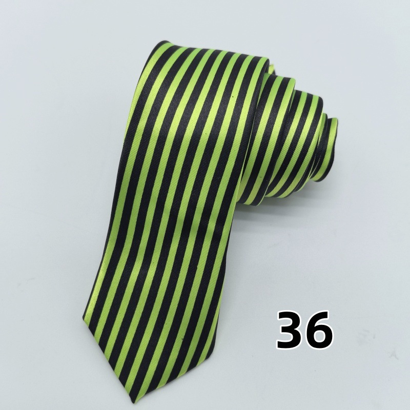 Picture of Ultra-narrow 5cm printed tie leopard print hand-tied unisex casual tie