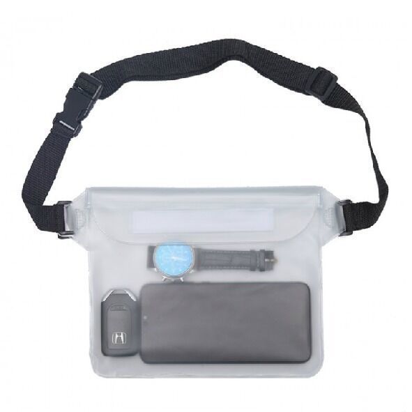 Picture of Cross-border large mobile phone waterproof bag drifting diagonal waterproof waist bag swimming pvc sealed mobile phone case transparent