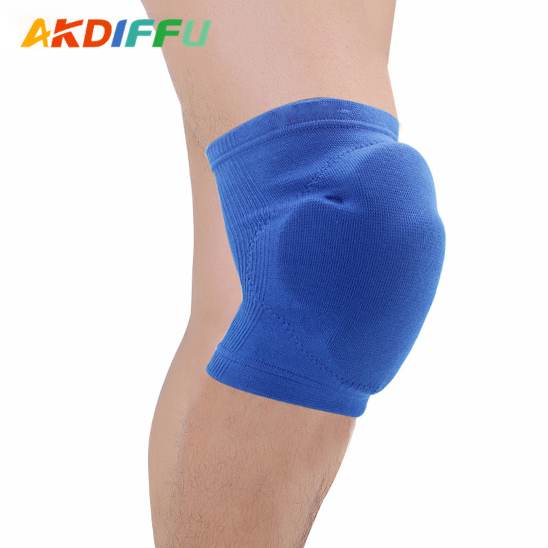Picture of Color thickened sponge knee pads anti-collision protection breathable volleyball basketball football sports protective gear a generation of hair