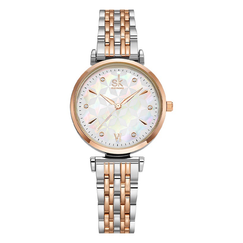 Sk Women's Watch Women's Watch Steel Band Waterproof Guangzhou Watch Women's Watch Cross-Border Watch 0136