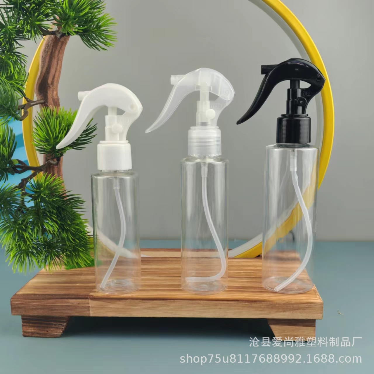 Wholesale pet transparent spray bottle plastic bottle 100/120/150/200ml spray bottle disinfectant cleaning agent sub-bottled