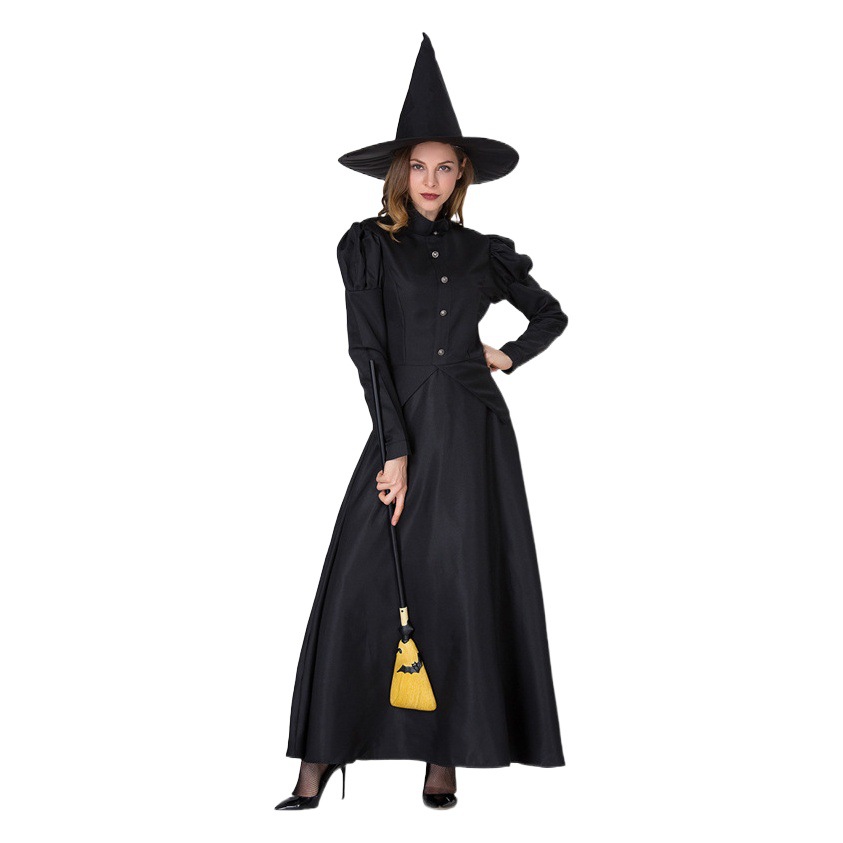 The Wizard of oz Halloween Costume Stage Performance Adult Cosplay Black Witch Witch Cosplay Family Costume